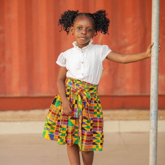 Gorgeous African Girl Kente Skirt - K3 - Picture 5 of 5